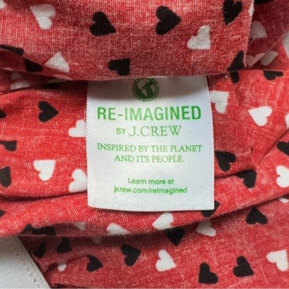 J. CREW Heart Print Boxer Shorts - Red, Medium (32-34) | 100% Cotton - Picture 5 of 9